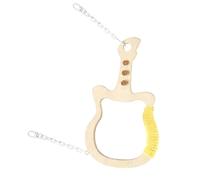 Bird Perch,Swing Interactive Parakeet Cage Accessories - Guitar Shaped Cockatiel Perch Bird Stand Toy,for Climbing Grinding Parakeet Cockatiel Macaw African Grey Finch Lovebird Cockatoo Small Medium P