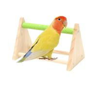Bird Perch, Wooden Bird Training Accessories, Triangle Perch Playground, Fun Toy for Parakeet, Canary, Cockatiel, and Finch, Ideal para decoración de jaula interior y exterior y enriquecimiento