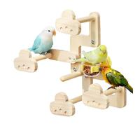 Bird Perches, Cage Accessory with Food Bowl, Parrot Swing Toy, Sturdy and Fun Rest Spot for Lovebirds, Outdoor Trips, Travel, Home, Indoor Play, Exercise, Bird Entertainment