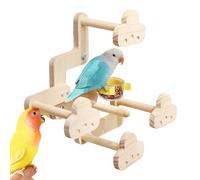 Bird Perches, Swing Cage Accessory, Food Bowl Attachment, Rest Stand, Climbing Play Toy, Ideal for Parrots, Lovebirds, Travel, Outdoor, Indoor, Home, Exercise, Trip