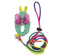 Bird Pet Vest Floral Apparel Easy to Wear for Parrots Cartoon Leash Costume Comfortable Bird Vest L