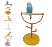 Bird Play Table, Wood Parrot Rest Toy Table, Tabletop Training Portable Parrot Play-Stands with Poop Tray for Small Medium Parrots Animals,Birds Lovers Gift