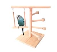 Bird Playground - Multifunctional Natural Bird Perchld | Safe Cockatiel Toys Wood Parakeet Playground | Natural Bird Perch Cage Accessories for Cockatoos