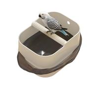 Bird Porch Stand - Base desmontable con forma de cóncava de juguete, diseño de pescado | Pico de mesa para los periquitos, loros Budgies, Cockatiels Finches Área de juegos para el Soggi