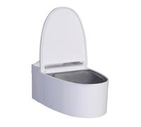 Bird Potty Trainer, Wall-Mounted Bird Feeder, Parrot Potty Tool, Easy Clean Detachable Design, Adhesive Mount Installation, Indoor Cage Training, 5.28x3.43x2.17