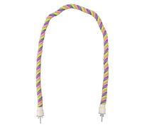 Bird Rope Perch | Bendable Cotton Rope & Metal Wire Swing for Parakeets/Cockatiels/Parrotlets | Climbing Toy for Exercise & Cage Decoration (SG)