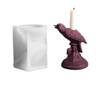 Bird Sculpture Mold, Halloween Craft Tool, Silicone Shaping Form, Sturdy Heat Resistance, Flexible Non-Stick Material, Perfect for Handmade Soap Presents, 1 Piece