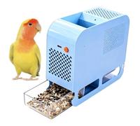 Bird Seed Separator Huller Grano Cleaning Winnower Machine Handheld Fan | Electric Bird Seed Cleaner & Shell Blower Adjustable Speed Fan (5-Speed), 2 Drawers & 10cm Storage Drawer (azul)