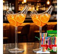 Bird Shaped Cocktail Glasses - 2026 New Unique Creative Wine Glass for Champagne, Mixed Drinks - Party, Wedding, Home Decor (2)