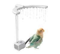 Bird Shower Fountain with Running Water Pump , Electric Pet Supplies | Cage Parakeet Bird Bath Fountain for Finches African Grey Cockatoos Macaws Indoor Outdoor Cage Home