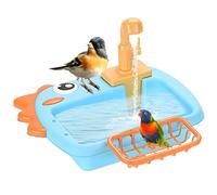 Bird Shower, Pet Bathtub Bowl, Automatic Bird Bath, 11,61 x 9,25 x 7,48 pulgadas, Built in Faucet Design with Water Circulation System, Fun Cleaning Station for Garden Balcony Backyard Patio Indoor