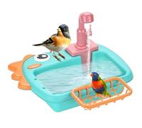Bird Shower, Pet Bathtub, Feeding Bowl Faucet, Automatic Water Flow Design, Easy to Clean Basin for Backyard, Park, Balcony, Porch, Garden, Deck, Interior, Yard, Patio, Home
