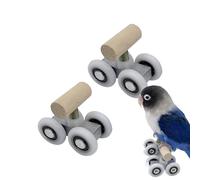 Bird Skates, Juguetes De Entrenamiento con Patines para Aves, 1 Par Ajustable Entrenador de Inteligencia Ejercitador Interactivo para Razas Pequeñas y Medianas