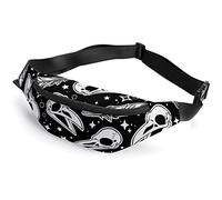 Bird Skulls and Feathers Bird Skulls and Feathers Fanny Pack, Adult Kids Sport Riñonera para Hombres Mujeres