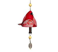 Bird Song Bell, Bird Song Hanging Bell, Bird Song Bell Wind Chime, Bird Song Bell Collection, Bird Song Bell Courtyard Decoration, Hanging Wind Chime Garden Courtyard Decoration (Color : Red)