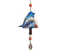 Bird Song Bell, Bird Song Hanging Bell, Bird Song Bell Wind Chime, Bird Song Bell Collection, Bird Song Bell Courtyard Decoration, Hanging Wind Chime Garden Courtyard Decoration (Color : Blue)
