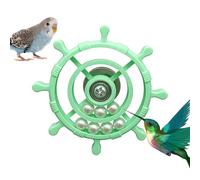 Bird Spin Wheel Toy - Fun Interactive Foraging Chewing Execiser Wheel - 360 Degree Rotatable Bird Toy For Perch Small Animals Cage Boredom Relief