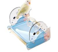 Bird Stand, Parrot Perch, Non-Slip, 8.27x7.48 in, Training Play Equipment, Acrylic Base, Medium Size, Pet Taming Tool for Finch Parakeet Cockatiel Conure Macaw Canary Cockatoo Indoor Use