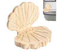 Bird Stand Perch Toy, 360° Rotating Parakeet Toys Wooden Exercise Wheel, Wooden Bird Resting Tray | Non-Slip Cockatiel Perch For Finch Parrot Canary Parakeet Lovebird Cockatiel Conure