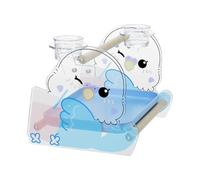 Bird Stand, Small Potty Training Perch, Anti-Slip Tray-Attached Behavior Shaping Tool, Convenient Cage Accessories for Conure, Lovebird, Macaw, Canary, Parakeet, 9.84x8.27x7.48 Inches