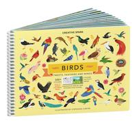 Bird Stickers + Coloring Book for Kids by Cupkin: Innovative Side by Side Bird Sticker Book - Spiral Binding Allows The Birds Sticker Books