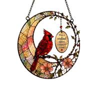 Bird Sun Catcher, Decorative 2D Art Ornament, Hummingbird with Light Reflection Design, Lightweight Hanging Glass Piece Set, Vibrant Window Style Kit, Indoor Outdoor Use