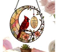 Bird Suncatcher - 5.9 Inches Acrylic Hummingbird Decor, Window Prism Ornament, Reflector Decorr | Rainbow Light Catcher, Handcrafted Reflective Art, Indoor Outdoor Garden Door Car Decor