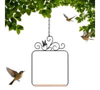 Bird Swing Outdoor - Metal Frame Bird Perch with Chain Decorative