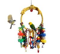 Bird Swing - Ring Coloinful Cockatiel Toys | Cockatiel Cage con juegos interactivos, juega a masticar juguete de escalada para loros al aire libre conuce canario entrenamiento e intr