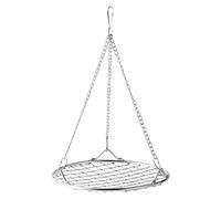 Bird Swing Toy, Parakeet Rest Perch, 5.79x8.86in Stainless Steel Frame, Chew Proof Grid, Removable Cage Accessory for Cockatiel, Canary, Breeding Setup, Porch, Patio
