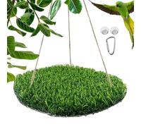 Bird Swing Toy - Perca de pájaro natural grande, Periquito de oscilación duradero | Colgador de cuerda oxidada - Juguete para pájaros Jaula Lovebird y Blockgie Swing Matte, pensativo actual escalador