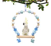 Bird Swing Toys, Chewing Standing Perch Swing, 7.09inch Rocking Gym Cockatiel Lovebird, Cage Accessories for Balance, Ejercicio, Entrenamiento, Entrenamiento