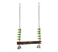 Bird Swings, Parrot Swing Perch Cage Toy, Hanging Bird Perch for Conures Parakeets Cockatiels Macaws Finches Love Birds, Comfortable Safe Play Accessory Entertainment 15x27cm