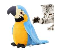 Bird Toy - Chirping Parrot Plush with Flapping Wings and Music, Interactive Electronic Animal Toy, Realistic Sounds, Fun Entertainment for Children, Pets, Desk, Shelf Display, Classroom, Party