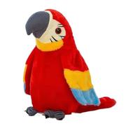 Bird Toy - Chirping Parrot Plush with Flapping Wings and Music, Interactive Electronic Animal Toy, Realistic Sounds, Fun Entertainment for Children, Pets, Desk, Shelf Display, Classroom, Party