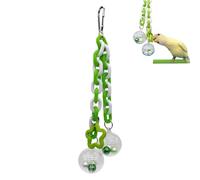 Bird Toy - PP, 7,72 x 1,97 pulgadas, Chewable Climbing Game Colorful Beads | Interactive Parrot Toy, Bird Toys For Conures, Cockatiel, Chicken, Macaw, Cockatoo, Quaker, Lovebird, Animal Enrichment