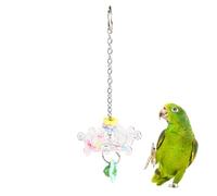 Bird Toys, 360-Degree Rotating Pet Enrichment Supplies, Colorful Parakeet Toy Wheel for Macaws, Lovebirds, Conures, Cockatiels, Finches, Indoor, Outdoor, Garden