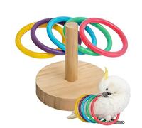 Bird Toys For Small Medium Parrots, Parrot Toys With Multicolored Natura, Parrot Training Toy's For Lovebird, Interactive Bird Ring Puzzle Game, Cockatiels Interactive Toy For Parrots Parakeet
