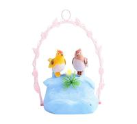 Bird Toys, Sensor Bird Figurines, Voice-Activated Interactive Toys, Stimulating Light Music Function, Sturdy Materials, Ideal for Home Room Party Decor, Blue Color, 1 Piece