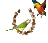 Bird Toys - Wood 50cm | Natural Teething Chewing Game Cage Ornaments |