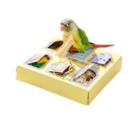 Bird Toys - Wood Chew Foraging Conure Cockatiel Cage Enrichment, Multi | Parrot Cage Accessory, Natural Wood Chew Blocks, Foraging Enrichment Toy, Conure Cockatiel Play, Relieves Boredom, Safe Wood
