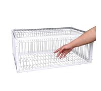Bird Trap Cage, Automatic Escape Proof Bird Traps for Pigeons, Sturdy Metal Capture Box with 4 Entrances, Easy to Clean Aviary Tool, Ideal for Sparrow, Cockatiels, Conures, Budgies, Parrot