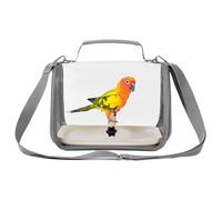 Bird travel bag - polyester Parrot Carrier Bag, 1 piece Small Animal Outdoor Transportation With Perch, Parakeet Transport Carrier With Perch Small Animal Transport House For Lovebirds