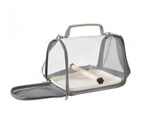 Bird Travel Bag, Small Pet Carrier, Cockatiel Transport Cage with Standing Perch for Parakeet, Lovebirds, Cockatiel, 10.24x7.48x7.68 Inches, 400g, Polyester, PP Material