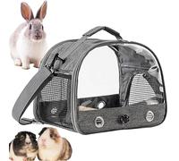 Bird Travel Cage, Lightweight Backpack Parrot with Shoulder Strap, 33 x 24 x 26 cm Portable Small Animal Carrier, Outside Travel Cage for Budgies, Parakeets, Gentoo Parrots