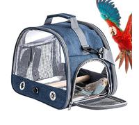 Bird Travel Cage, Lightweight Parrot Backpack, 12.99 Inches Portable Small Animal Carrier, Comfortable Shoulder Strap, Mesh Ventilation, Ideal for Travel & Outdoor Adventures