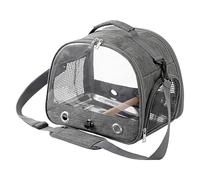 Bird Travel Cage, Lightweight Parrot Backpack, 12.99 Inches Portable Small Animal Carrier, Comfortable Shoulder Strap, Mesh Ventilation, Ideal for Travel & Outdoor Adventures