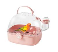 Bird Travel Cage, Spacious Pet Bird Carrying Supplies For Chinchillas, Portable Small Hamster Cage with Water Bottle, Macaws Conures Cockatiels Sparrow Hedgehog Budgies Lovebirds