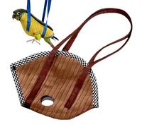 Bird Travel Carrier - Escape-proof Parrot Carry Bag | Parrot Carry Tote bag | Universal bird carrier for daily outdoor walks and nail trimming | Corduroy and Polyester Bírd Bags for Cockatiels Conures