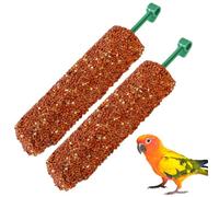 Bird Treats, Chew Toy Snack Set, 2-Piece Edible Design, Training Reward Accessory, Pet Supply, Ideal para Parakeets, Cockatiels, Canarias, Loros, Conures, Mynas Use